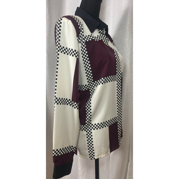 Vintage Bora Bora Checkered Blouse - Picture 2 of 4